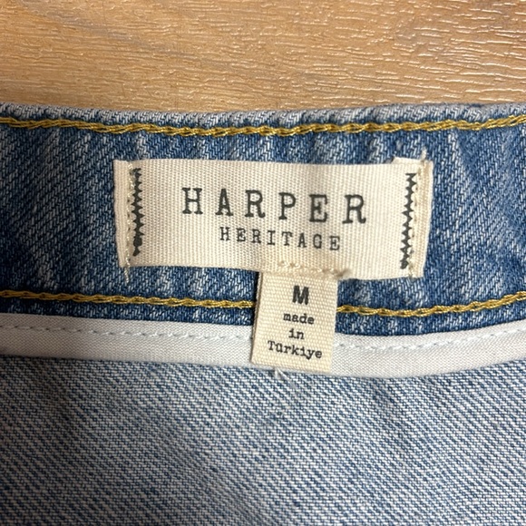 NWOT Ruffle Denim Mini Skirt - Picture 4 of 5